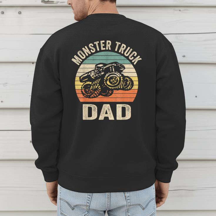 Monster Truck Dad Shirt Retro Vintage Monster Truck Shirt Men's Sweatshirt Back Print