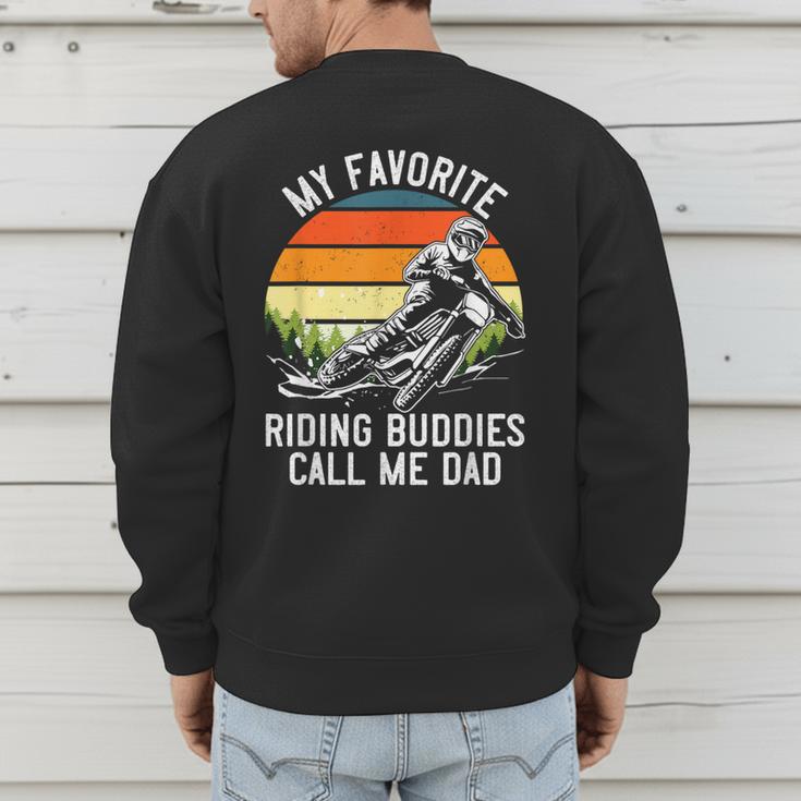 Motorcycle Dad Dirt Bike Shirt Motocross Riding Buddies Men's Sweatshirt Back Print Motorcycle Dad Dirt Bike Shirt Motocross Riding Buddies Men's Sweatshirt Back Print