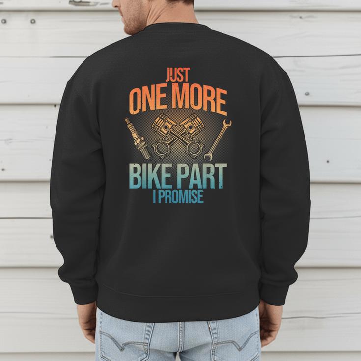 Motorcycle Mechanic Art For Men Dad Motorcycle Lovers Biker Men's Sweatshirt Back Print