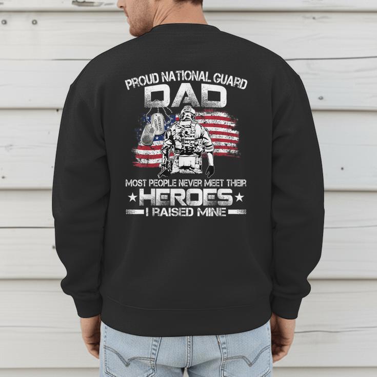 National Guard Graduation Proud National Guard Dad Men's Sweatshirt Back Print