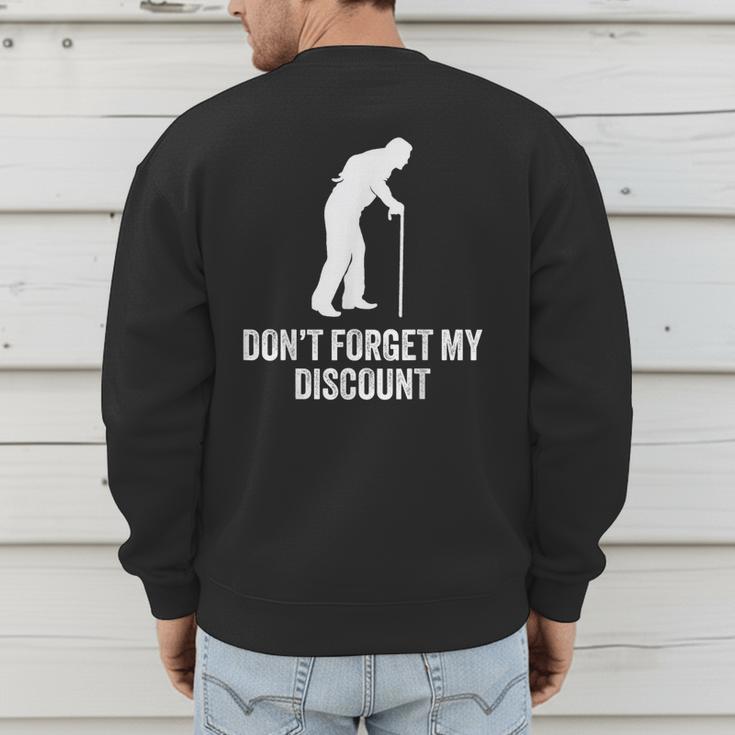 Old Man Gag Old Person Older People Men Dad Birthday Men's Sweatshirt Back Print Old Man Gag Old Person Older People Men Dad Birthday Men's Sweatshirt Back Print