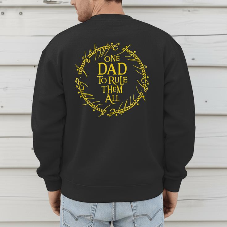 ONE DAD TO RULE THEM ALL Men's Sweatshirt Back Print
