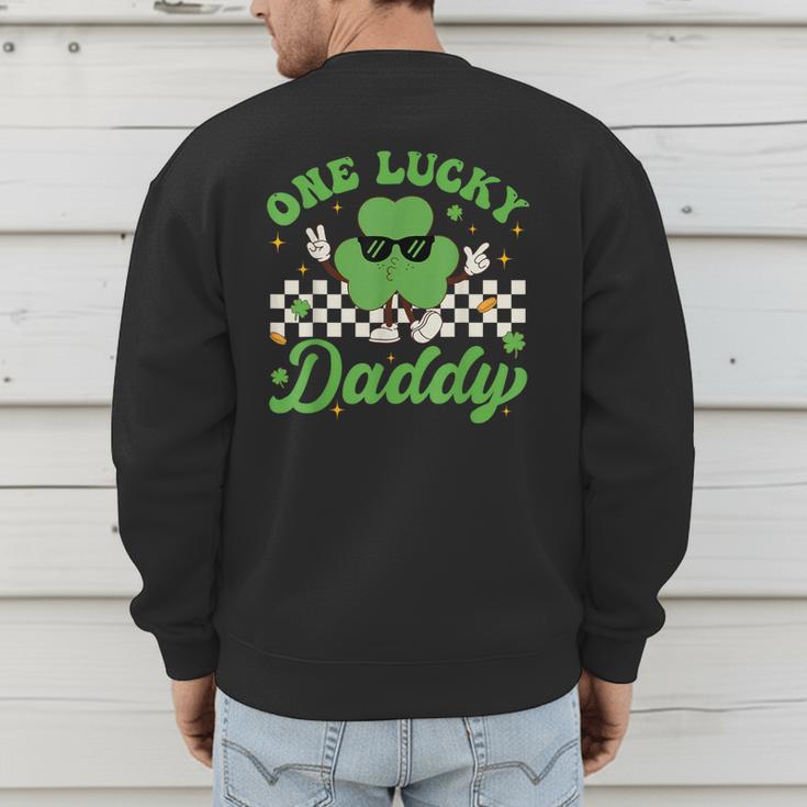 One Lucky Daddy St Patricks Day Dad Father Men's Sweatshirt Back Print One Lucky Daddy St Patricks Day Dad Father Men's Sweatshirt Back Print