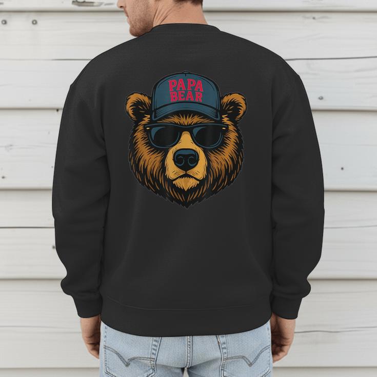 Papa Bear Father's Day Great Dad Joke Men's Sweatshirt Back Print Papa Bear Father's Day Great Dad Joke Men's Sweatshirt Back Print