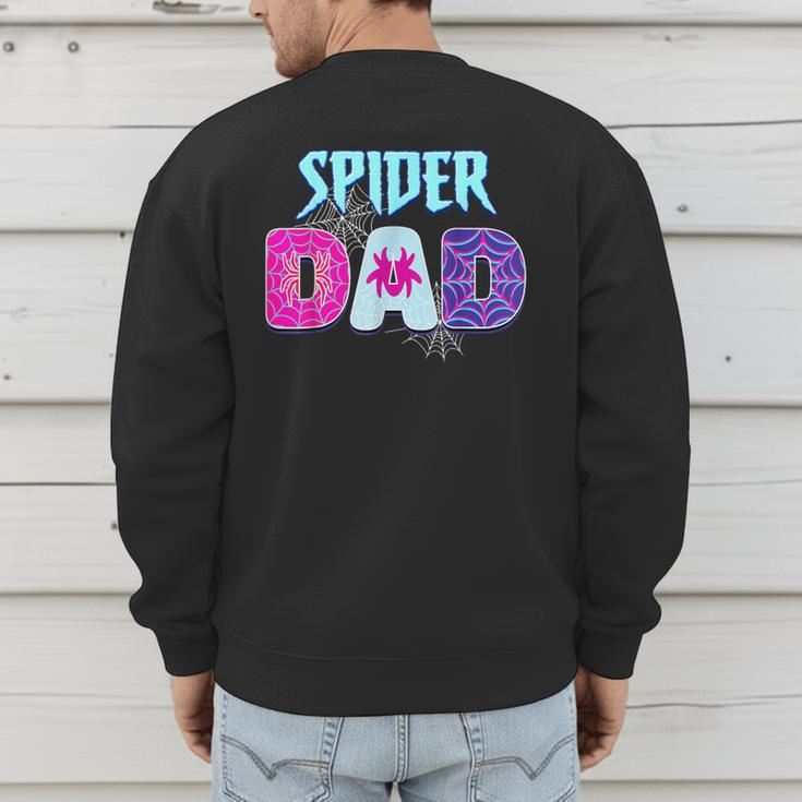 Parents Mom Spider Dad Matching Family Birthday Men's Sweatshirt Back Print