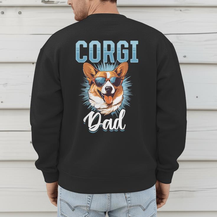 Pembroke Welsh Corgi Corgi Dad Men's Sweatshirt Back Print Pembroke Welsh Corgi Corgi Dad Men's Sweatshirt Back Print