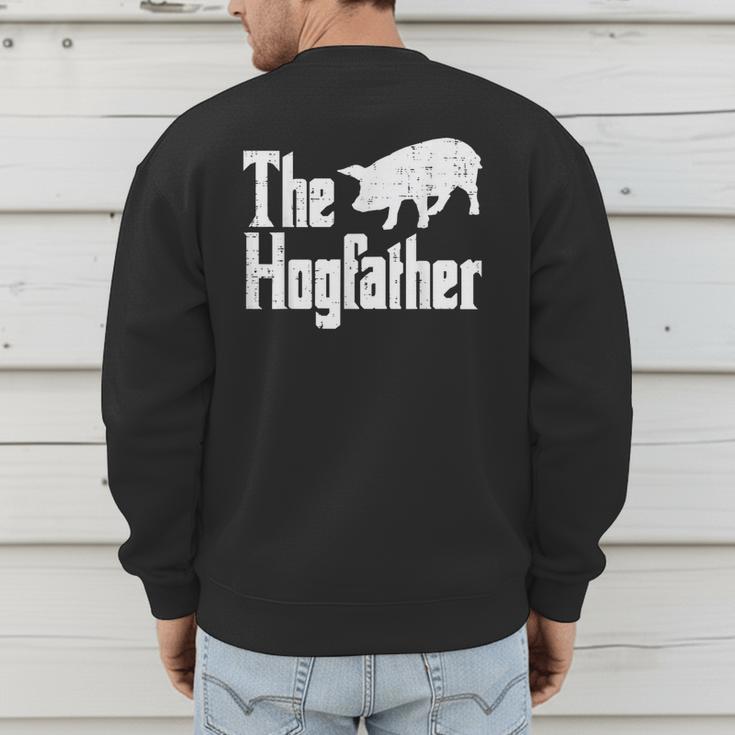 Pig The Hogfather Hog Dad Fathers Day Parody Papa Men Men's Sweatshirt Back Print