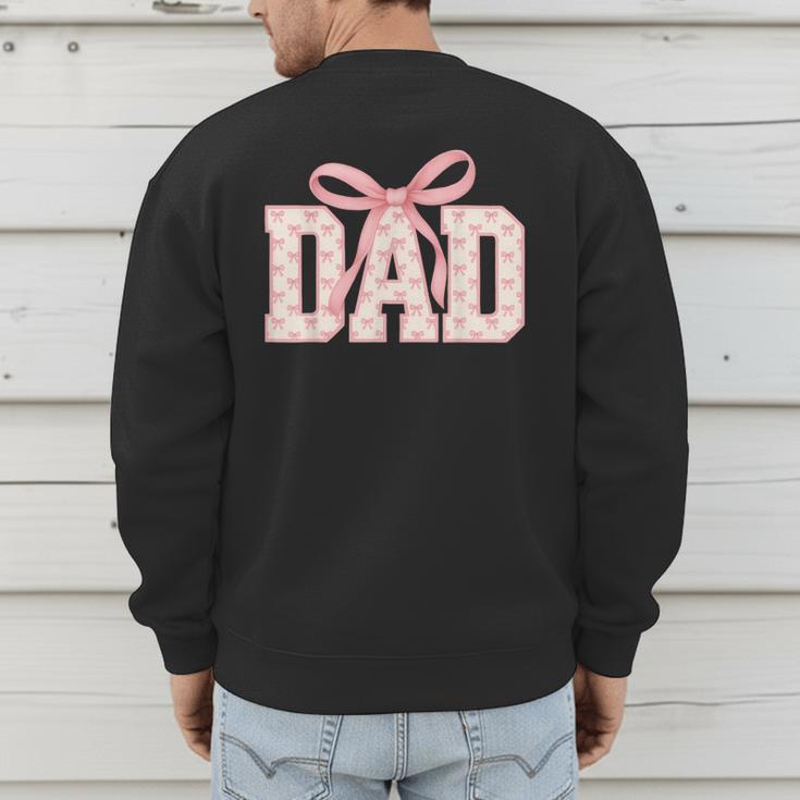 Pink Bow Dad Dad Life Best Dad Ever Father's Day Tees Men's Sweatshirt Back Print