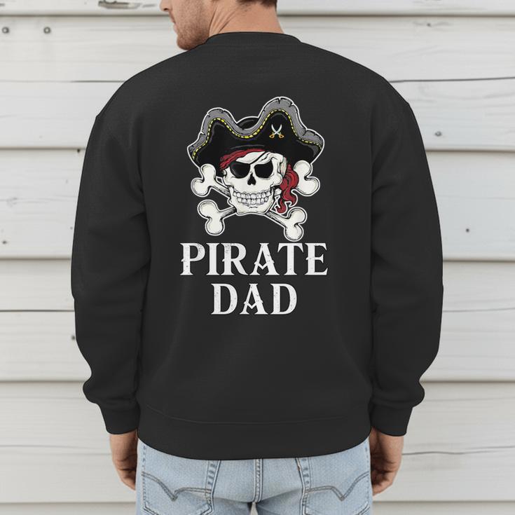Pirate Father Pirate Dad Halloween Men's Sweatshirt Back Print