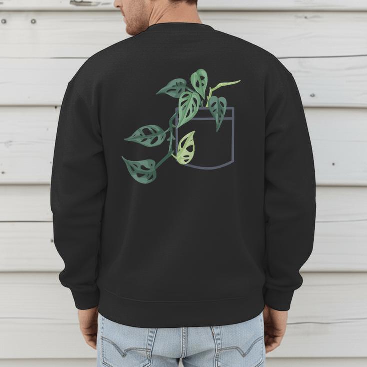 Plant Dad Plant Mom Grow Monstera Adansonii Urban Gardener Men's Sweatshirt Back Print Plant Dad Plant Mom Grow Monstera Adansonii Urban Gardener Men's Sweatshirt Back Print