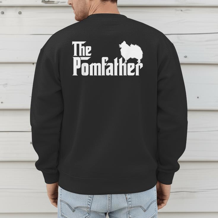 Pomeranian Father Dad The Pom Father Dog Lover Small Men's Sweatshirt Back Print