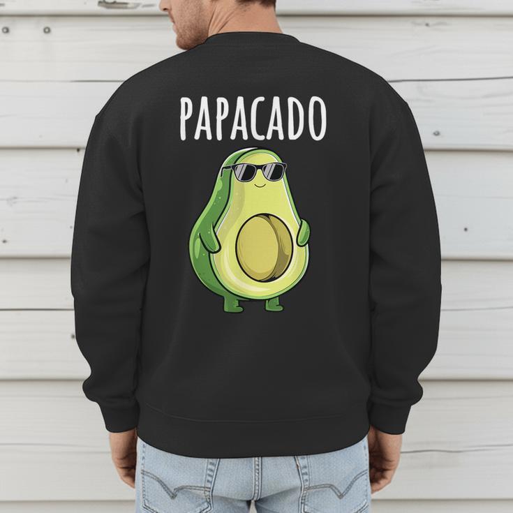 Pregnancy Announcement Shirts Men Dad Papacado Men's Sweatshirt Back Print