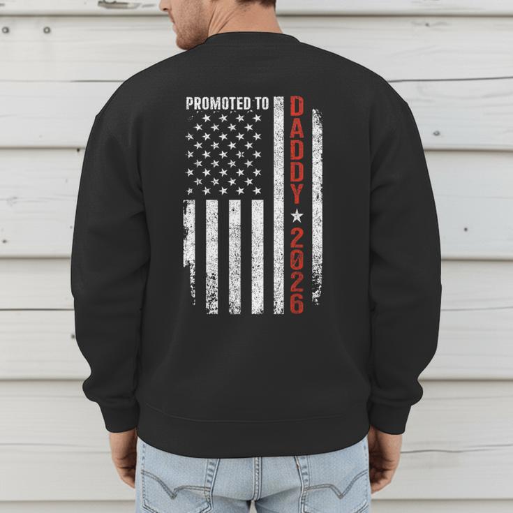 Promoted To Daddy 2026 Men's Sweatshirt Back Print Promoted To Daddy 2026 Men's Sweatshirt Back Print