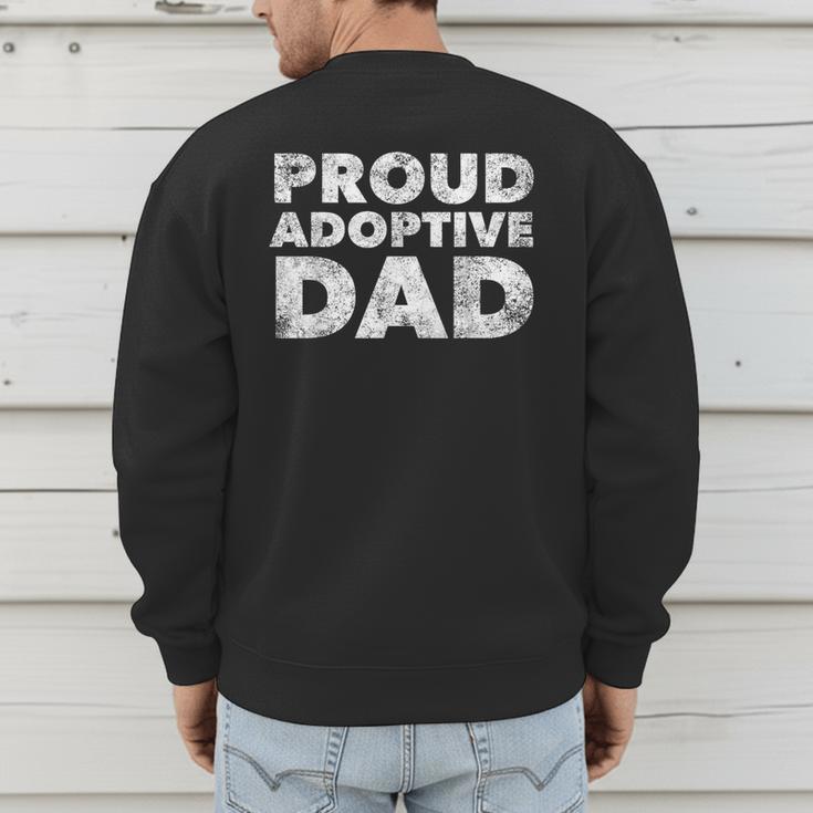 Proud Adoptive Dad Adoption Proud Father Men's Sweatshirt Back Print