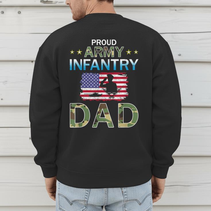 Proud Army Dad-Army Infantry Dad Camouflage Graphics Army Men's Sweatshirt Back Print