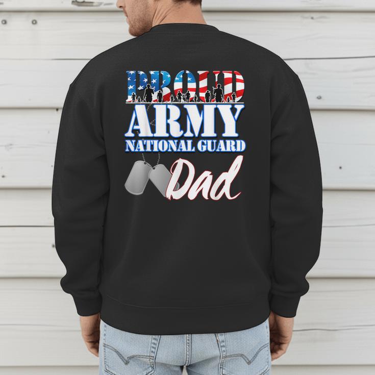 Proud Army National Guard Dad Fathers Day Shirt Men Men's Sweatshirt Back Print