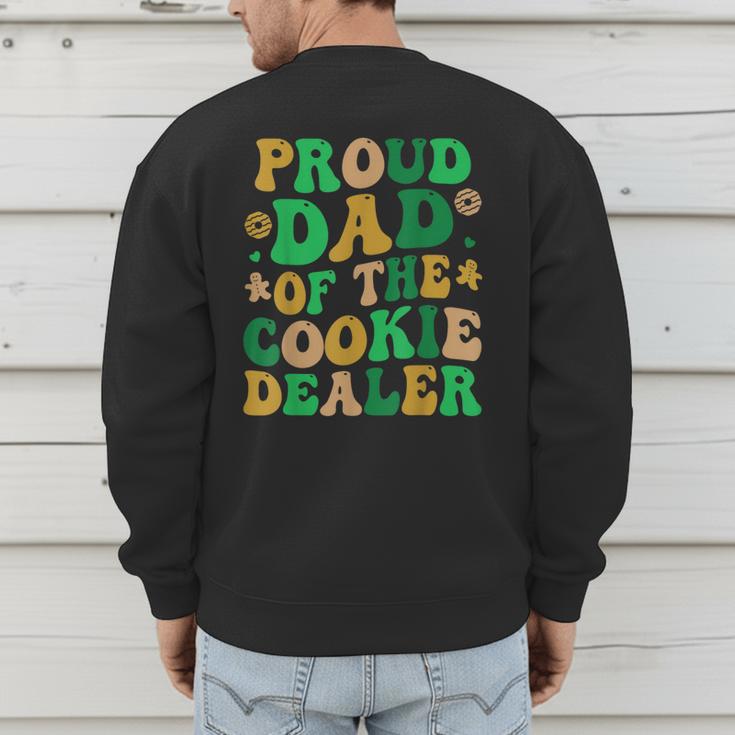Proud Dad Of a Cookie Dealer Scout Troop Cookie Dealer Girls Men's Sweatshirt Back Print