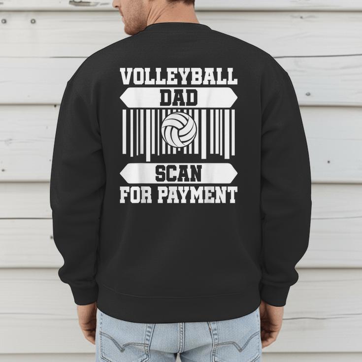 Proud Volleyball Dad Father's Day Men's Sweatshirt Back Print Proud Volleyball Dad Father's Day Men's Sweatshirt Back Print