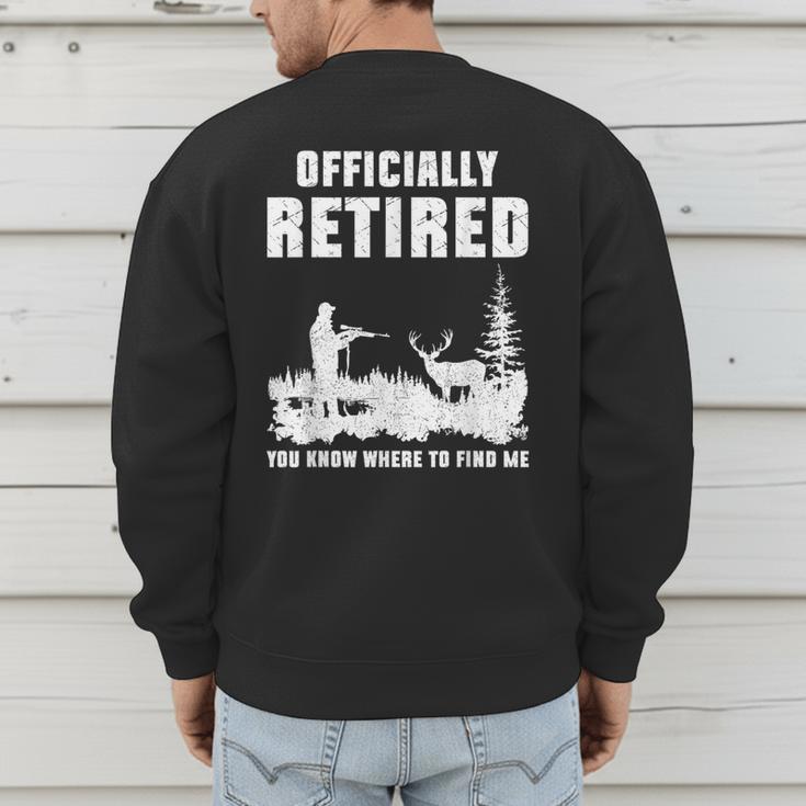 Retirement 2025 Retire Deer Hunting Retired For Dad Men's Sweatshirt Back Print Retirement 2025 Retire Deer Hunting Retired For Dad Men's Sweatshirt Back Print
