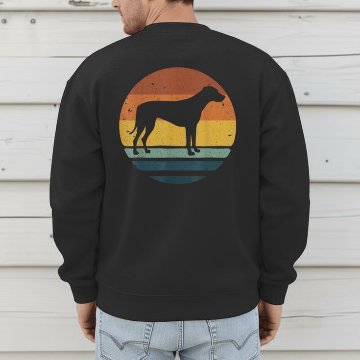 Rhodesian Ridgeback Vintage Retro Dog Mom Dad Men's Sweatshirt Back Print