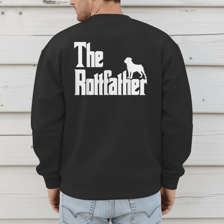 The RottFather Rottweiler Dad Shirt Men Men's Sweatshirt Back Print The RottFather Rottweiler Dad Shirt Men Men's Sweatshirt Back Print