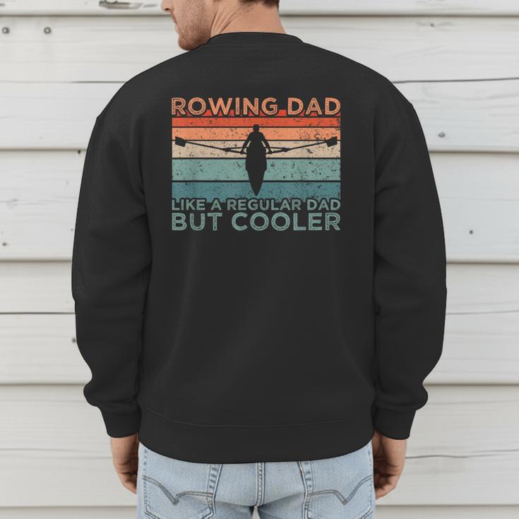 Round Rowing Dad Rudder Men's Sweatshirt Back Print