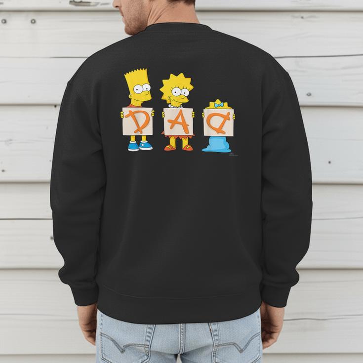 The Simpsons Father's Day Bart Lisa Maggie Dad Birthday Men's Sweatshirt Back Print