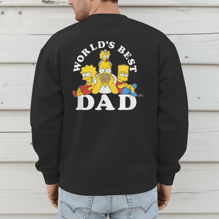 The Simpsons World's Best Dad Father's Day Group V2 Small Men's Sweatshirt Back Print