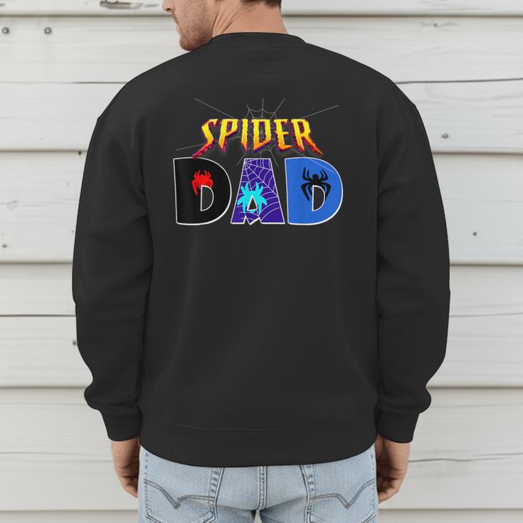 Spider Dad Shirt Birthday Fathers Day Halloween Costumes Pjs Men's Sweatshirt Back Print Spider Dad Shirt Birthday Fathers Day Halloween Costumes Pjs Men's Sweatshirt Back Print