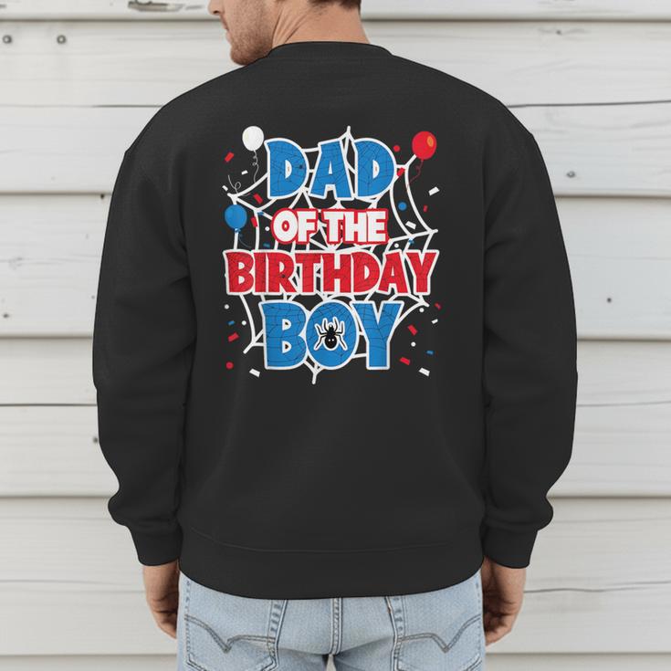 Spider Web Dad Of The Birthday Boy Men's Sweatshirt Back Print
