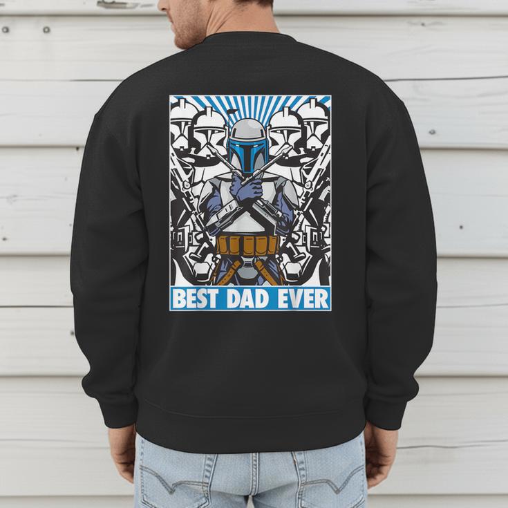 Star Wars Father's Day Jango Fett Best Dad Ever Men's Sweatshirt Back Print
