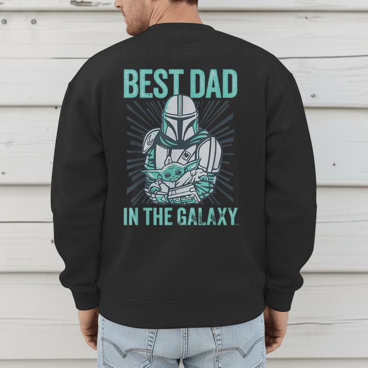 Star Wars The Mandalorian And Grogu Best Dad In The Galaxy Men's Sweatshirt Back Print Star Wars The Mandalorian And Grogu Best Dad In The Galaxy Men's Sweatshirt Back Print