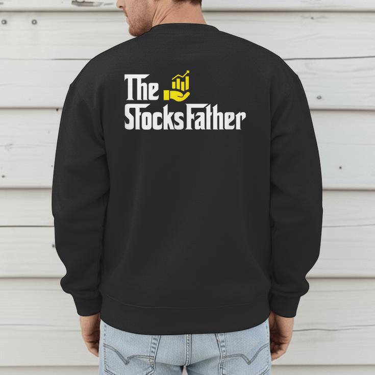 The Stocks Father Trader Dad Men's Sweatshirt Back Print