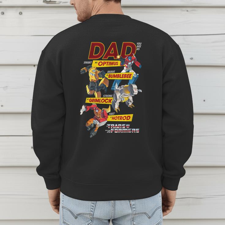 Transformers Father's Day Autobots Dad You Are Smart Logo Men's Sweatshirt Back Print Transformers Father's Day Autobots Dad You Are Smart Logo Men's Sweatshirt Back Print