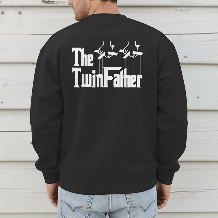 The TwinFather Father Of Twins Dad Fathers Day Men's Sweatshirt Back Print