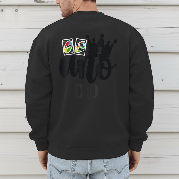 Uno 1st Birthday Dad Men's Sweatshirt Back Print Uno 1st Birthday Dad Men's Sweatshirt Back Print