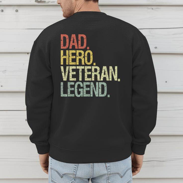 Veteran Dad Men's Sweatshirt Back Print Veteran Dad Men's Sweatshirt Back Print