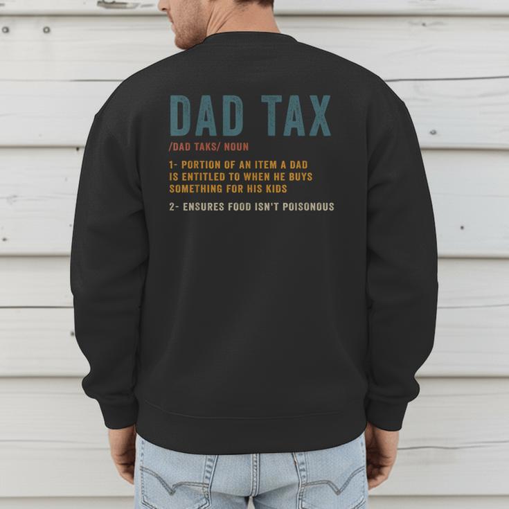 Vintage Dad Tax Definition Men Father's Day Men's Sweatshirt Back Print