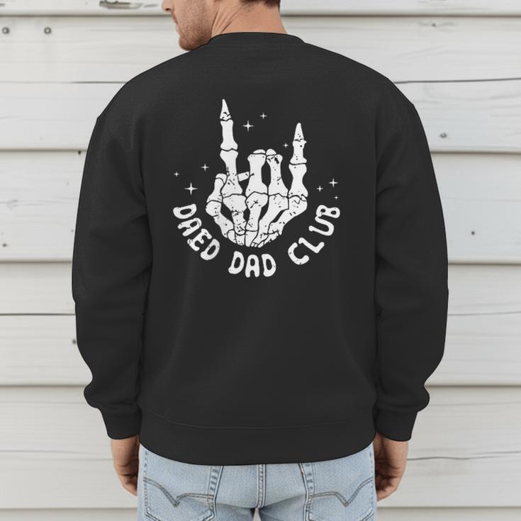 Vintage Dead Dad Club Matching 2 Sides Fathers Day Men's Sweatshirt Back Print