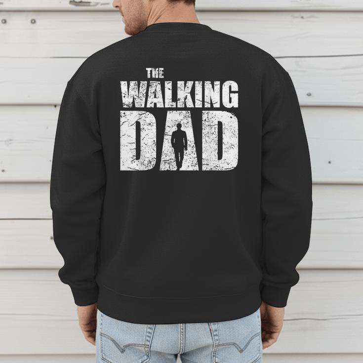 The Walking Dad Father Man Dead Retro Vintage Men Fun Men's Sweatshirt Back Print