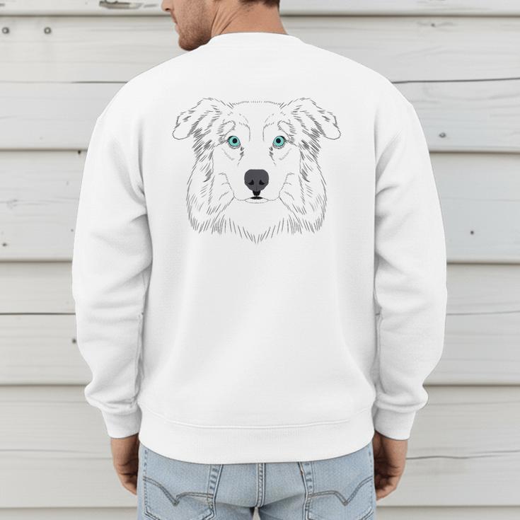 Australian Shepherd Aussie Mom Or Dad Men's Sweatshirt Back Print