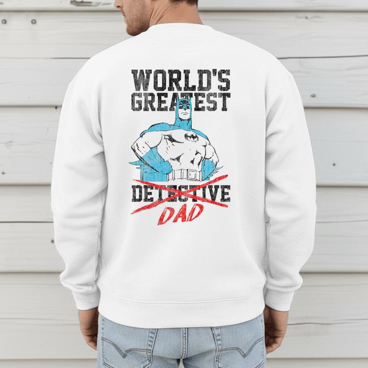 Batman Greatest Dad Men's Sweatshirt Back Print