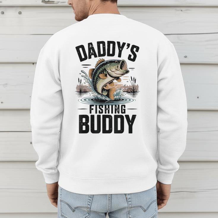 Boy Daddy Fishing Buddy Matching Fishing Bass Fishing Men's Sweatshirt Back Print Boy Daddy Fishing Buddy Matching Fishing Bass Fishing Men's Sweatshirt Back Print