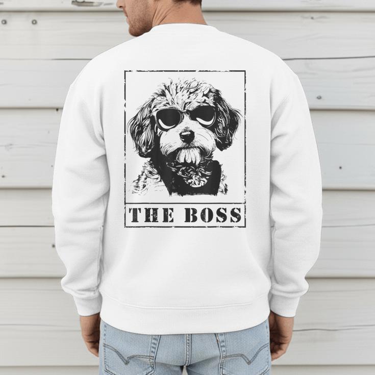 The Cavapoo Boss Mom Dad Dog Lover Men's Sweatshirt Back Print