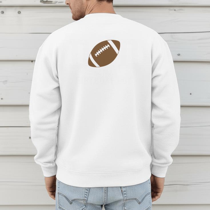 Dad Of The Birthday Boy Football Lover First Birthday Party Men's Sweatshirt Back Print