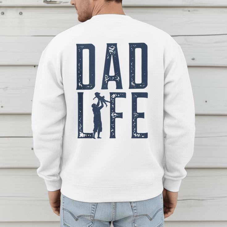 Dad Life Girl Dad Men's Sweatshirt Back Print