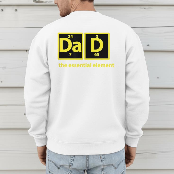 Dad Periodic Table Of Elements Men's Sweatshirt Back Print