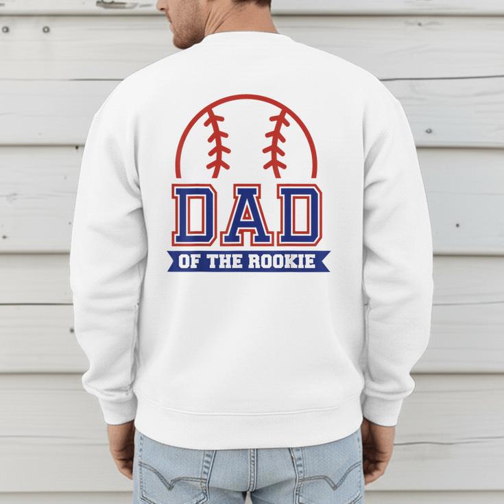 Dad Of Rookie 1st Birthday Baseball Theme Matching Party Men's Sweatshirt Back Print Dad Of Rookie 1st Birthday Baseball Theme Matching Party Men's Sweatshirt Back Print