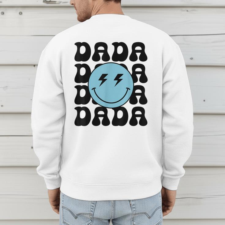 Dada One Happy Dude 1st Birthday Family Matching Men's Sweatshirt Back Print Dada One Happy Dude 1st Birthday Family Matching Men's Sweatshirt Back Print