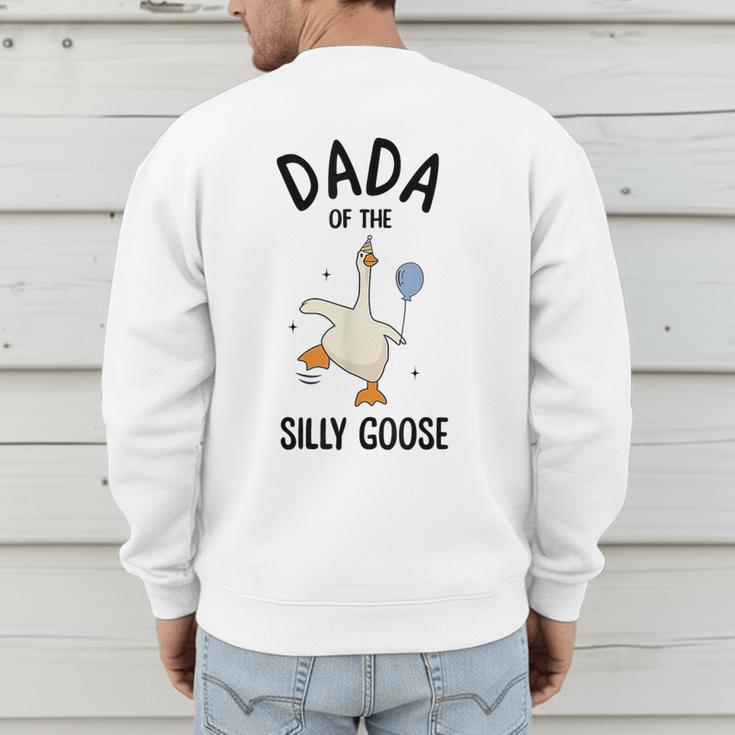 Dada Of The Silly Goose First Birthday Family Matching Men's Sweatshirt Back Print